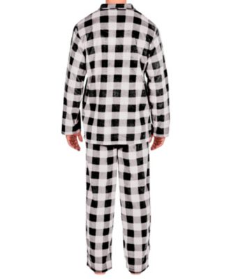 Men's Notch Collar Fleece Pajama Set
