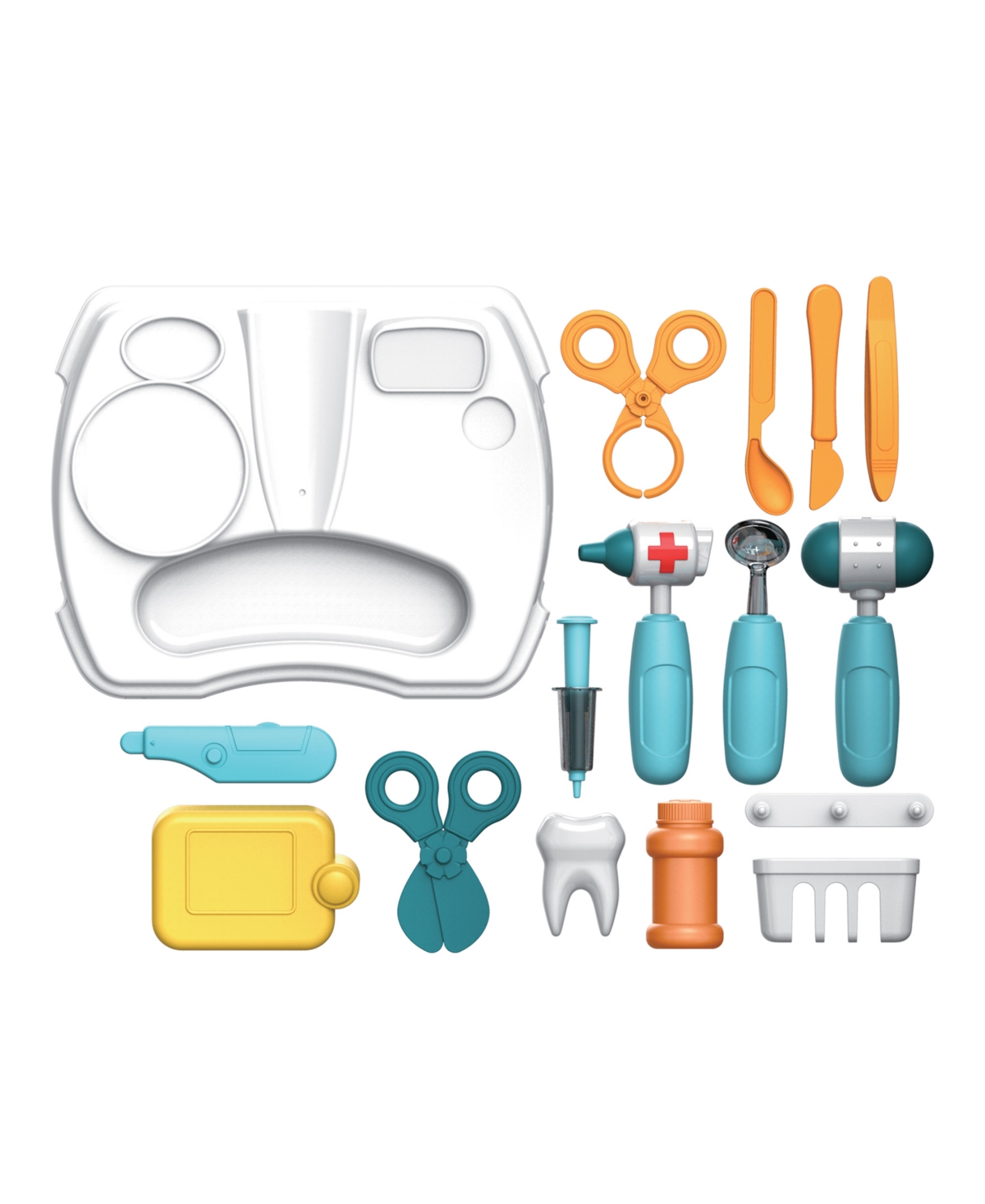 World Tech Toys Roll Dentist Kid's Luggage Playset In Transparent