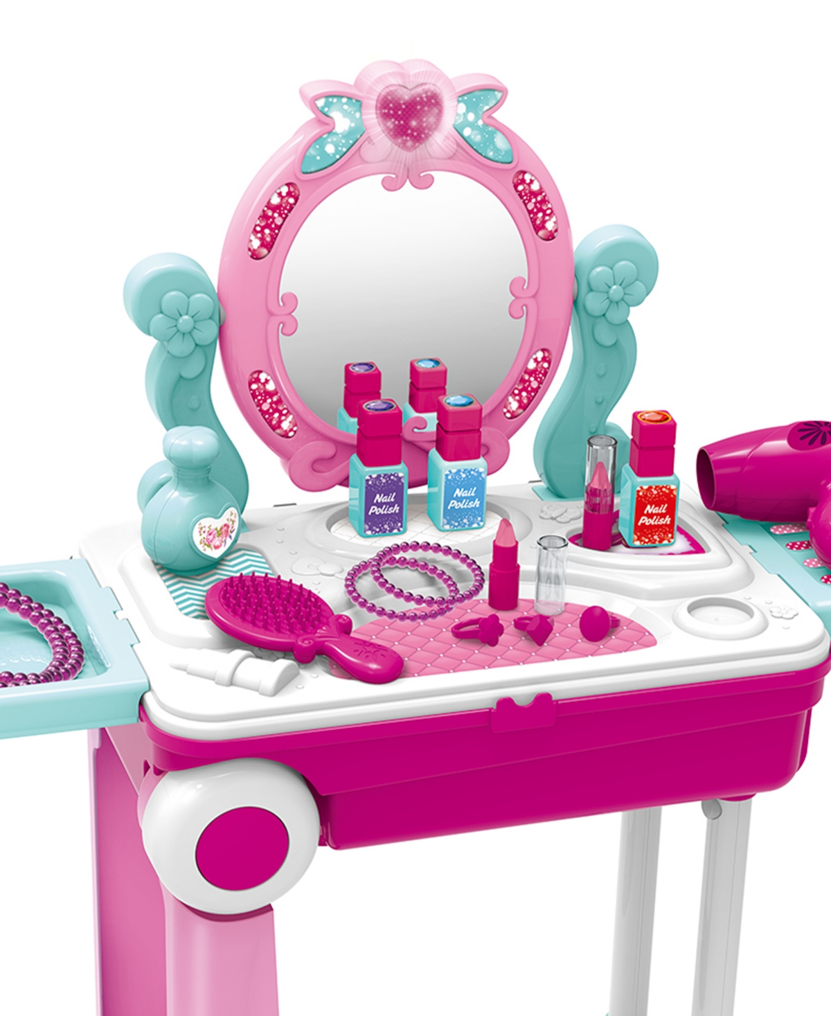 World Tech Toys Lil Beauty Mobile Suitcase Playset In Transparent