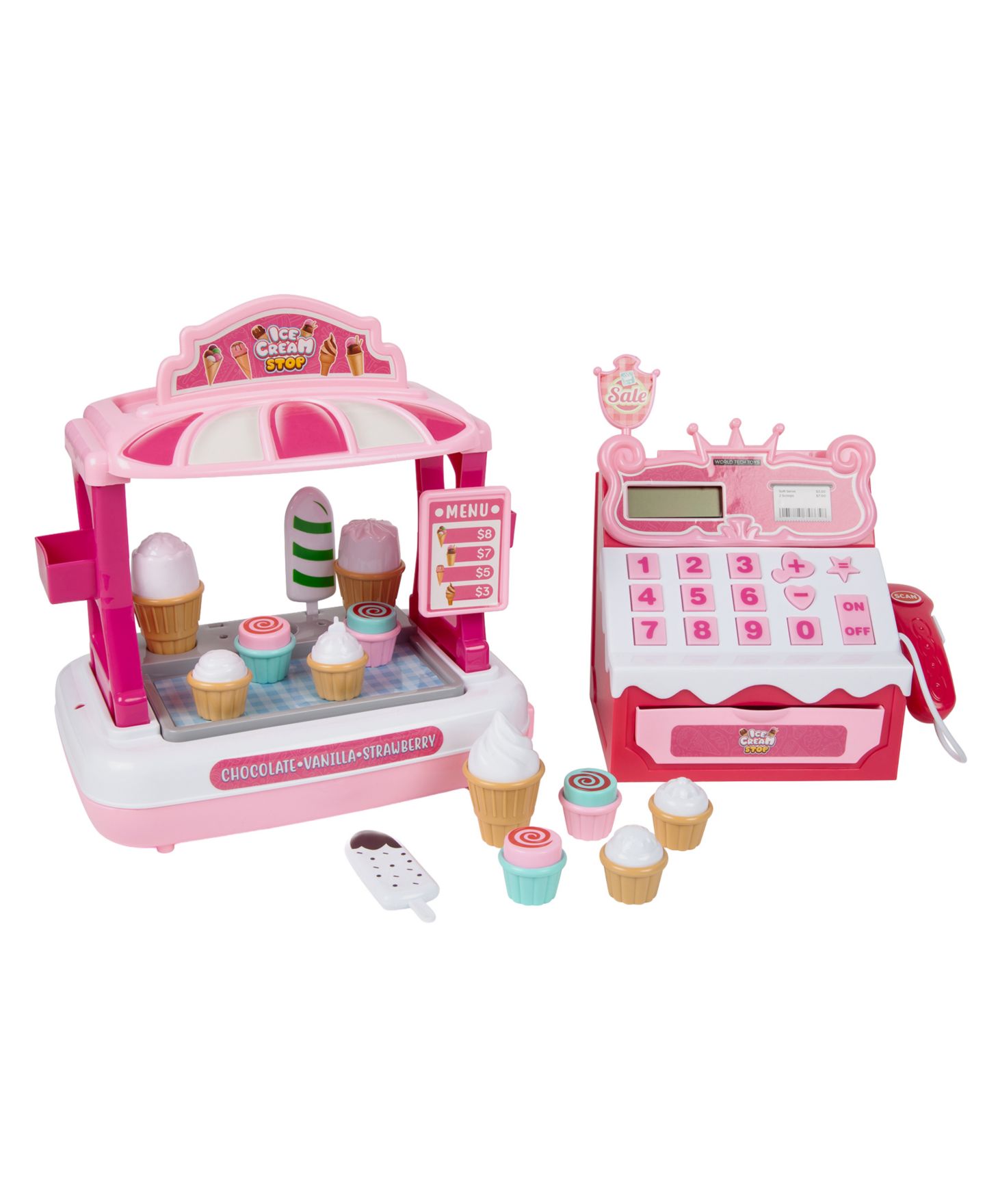 Детская игрушка World Tech Toys Ice Cream Shop with Cash Register Playset — фото 1