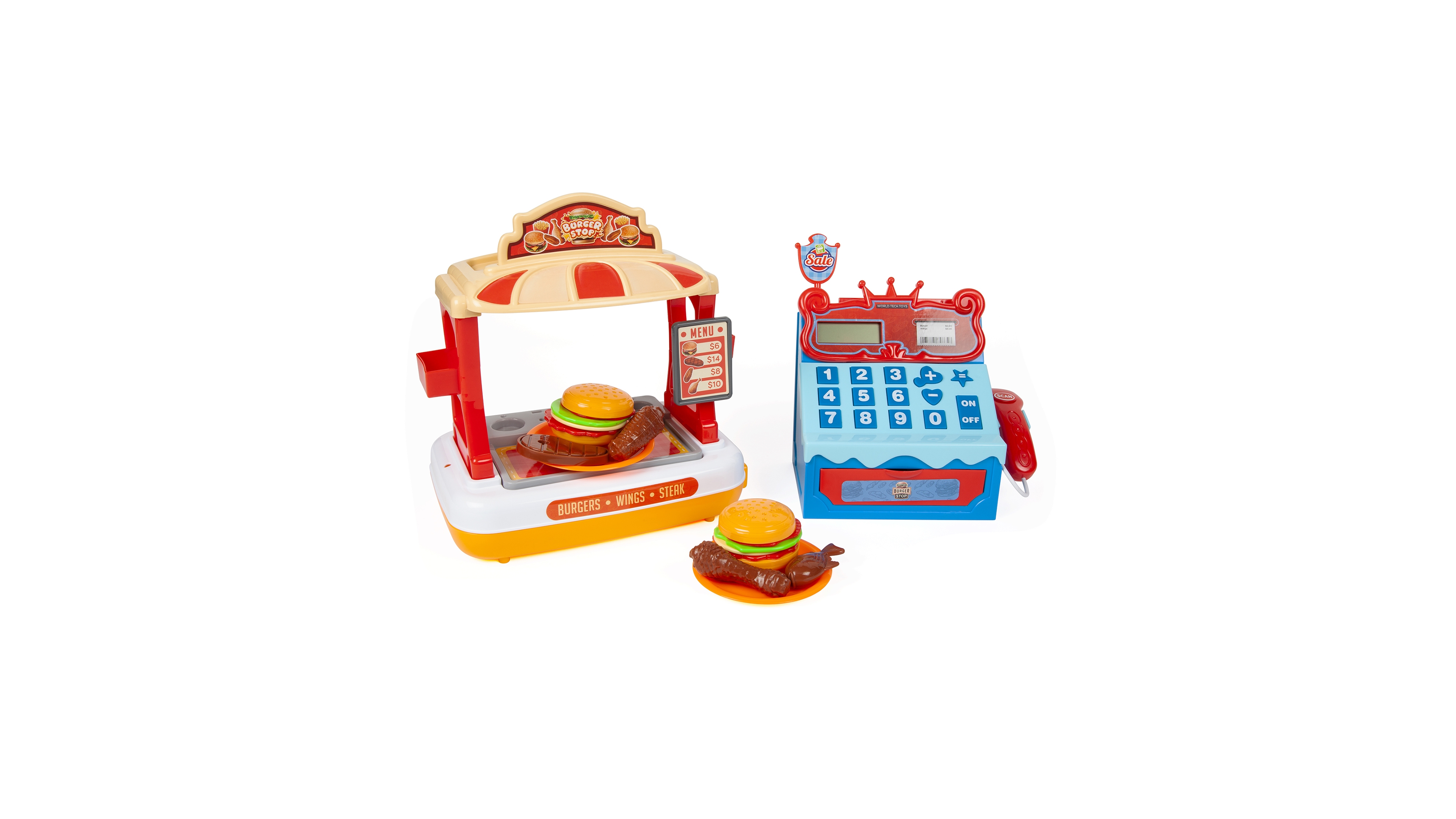 World Tech Toys Burger Shop with Cash Register Playset