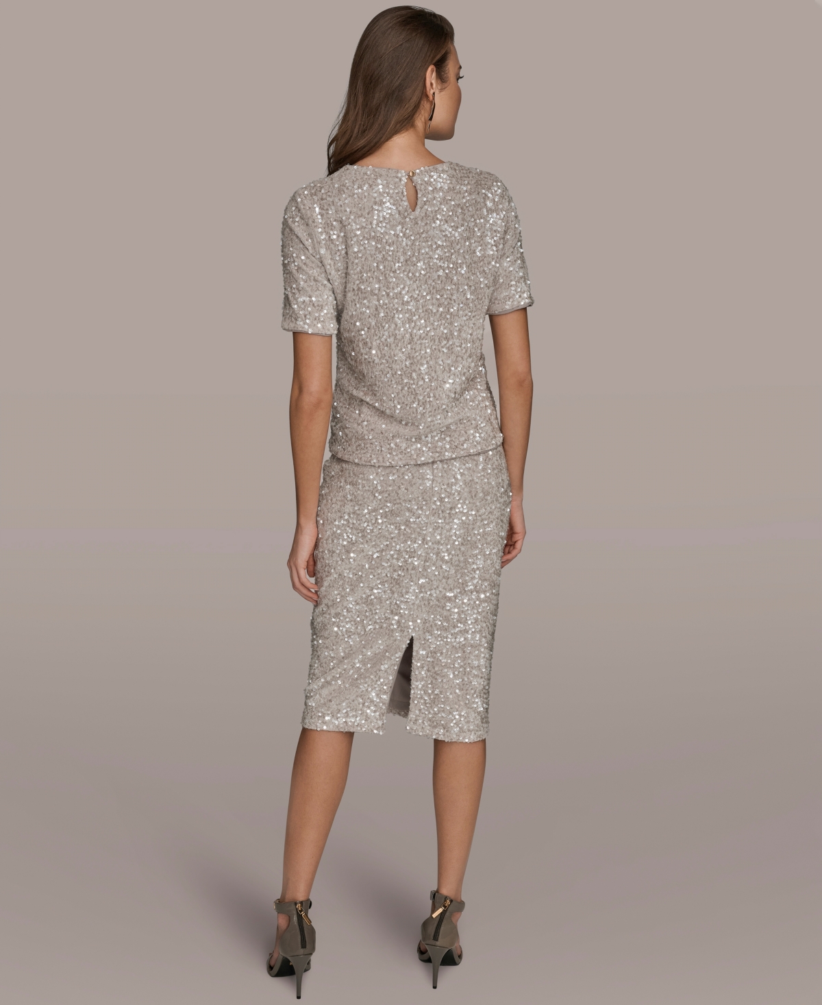 Donna Karan New York Women's Sequin Detail Top