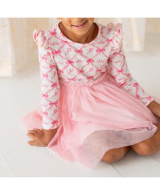 Toddler Girls Princess Coquette Long Sleeve Tutu Dress