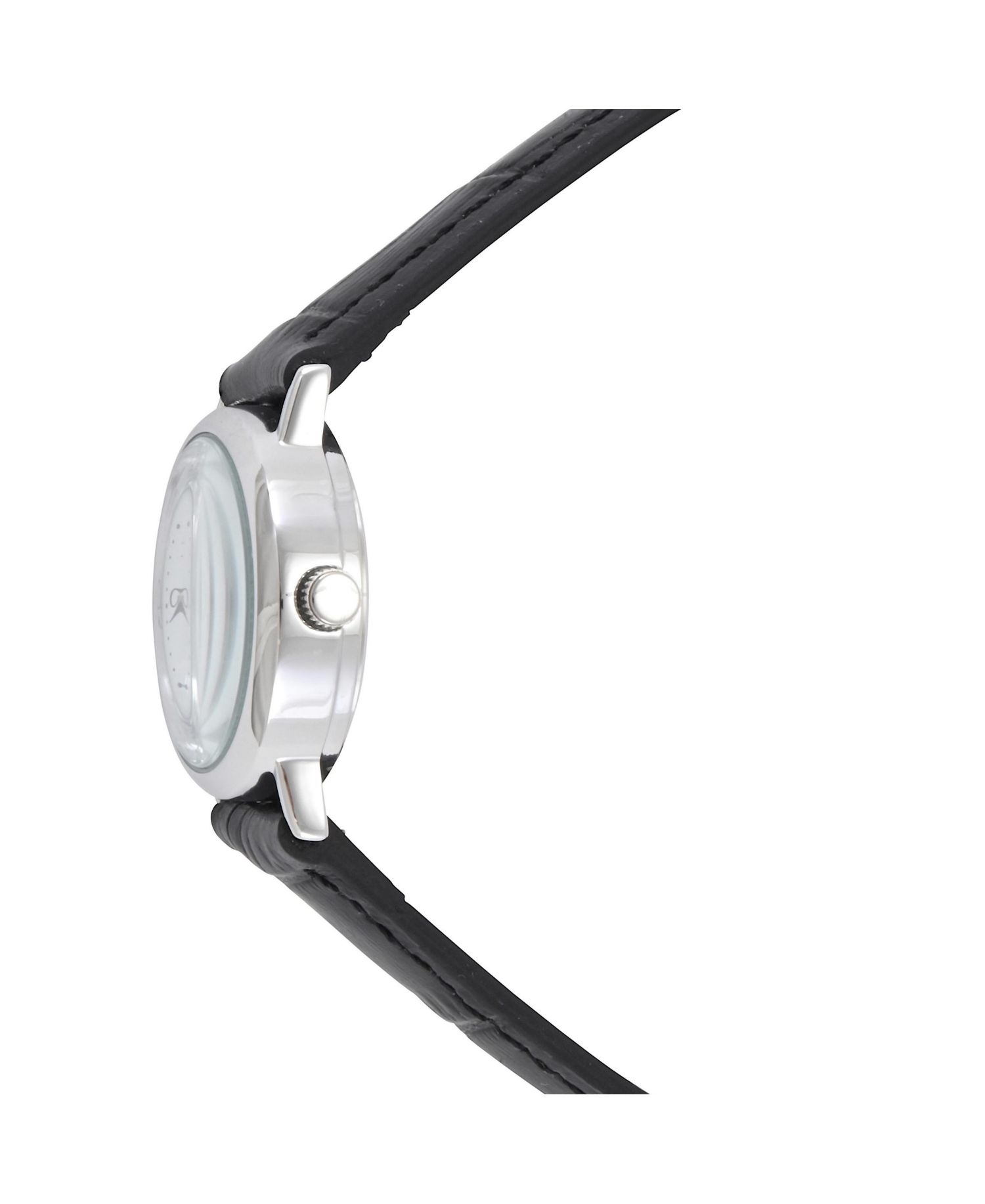 Womens Small Face Easy Read Minimalist Brown Leather Strap Watch