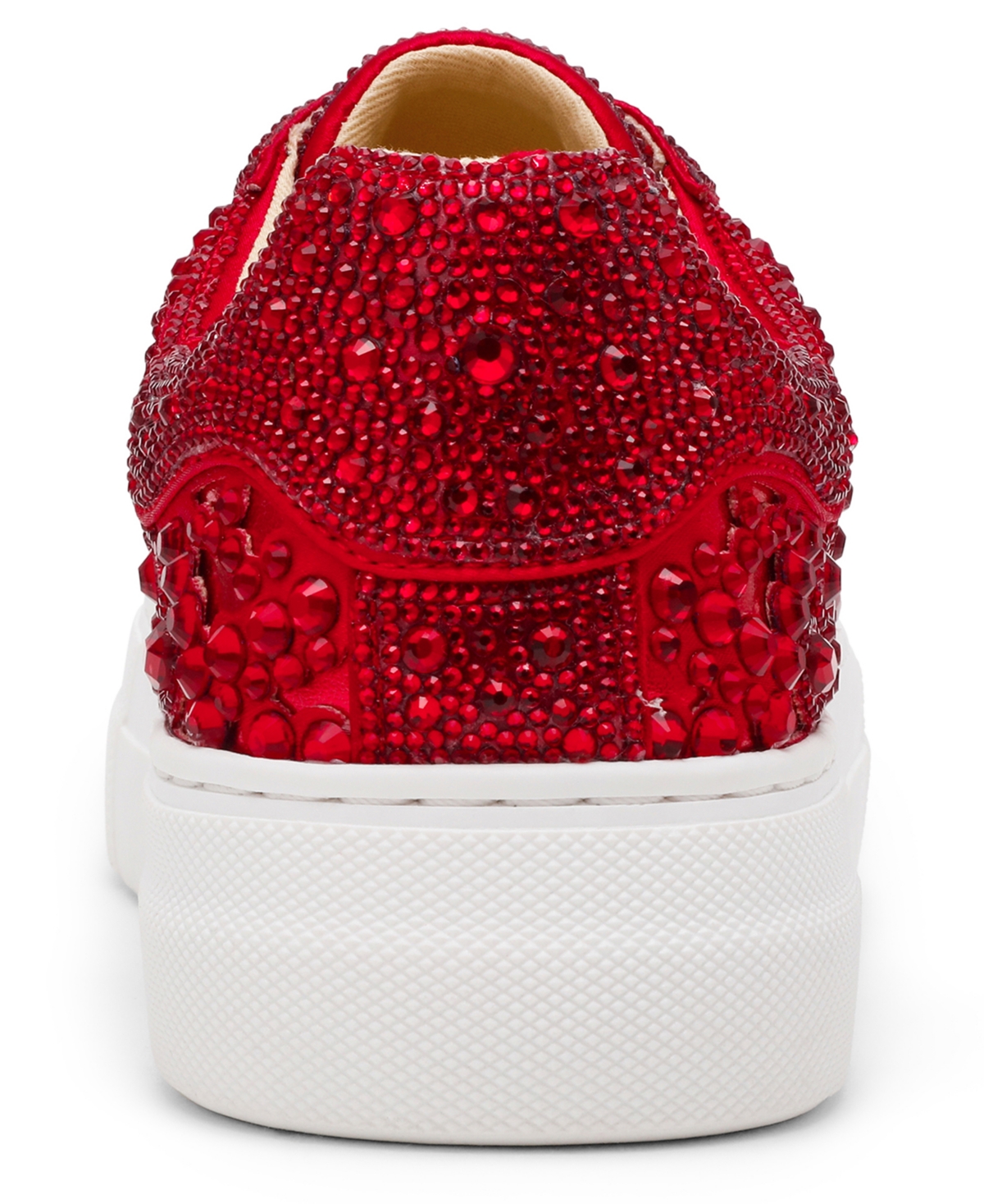 Betsey Johnson Women's Reily Rhinestone Platform Sneakers In Red