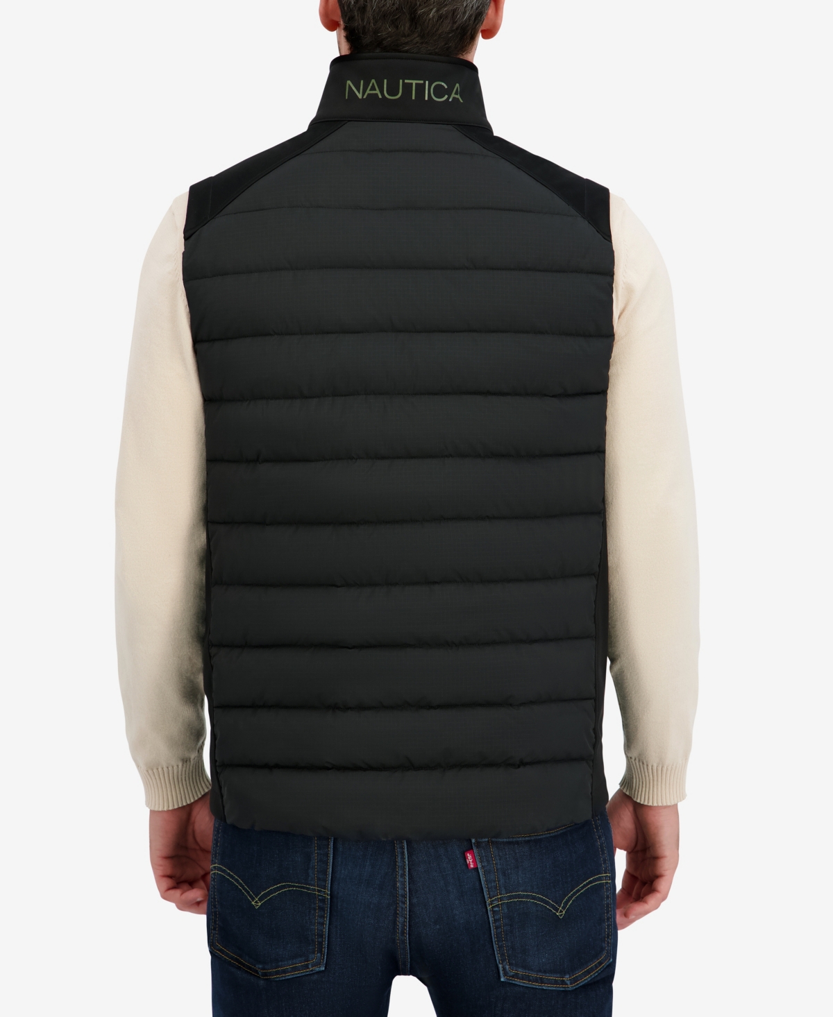 Nautica Men's Transitional Mixed Media Vest