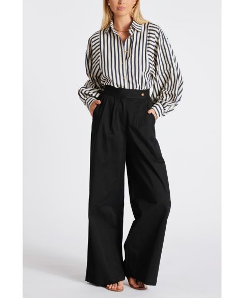 Женские брюки Bishop + Young Alessandro Wide Leg, цвет: Чёрный