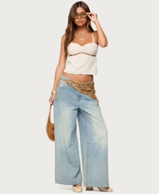 Women's Ebba Cut Out Chiffon Top