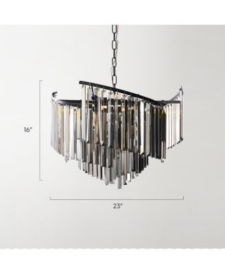 Luxe Spiral Chandelier - Graphite