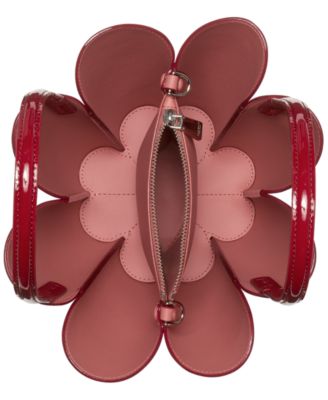 Spade Mini Patent Leather Flower Bucket Bag