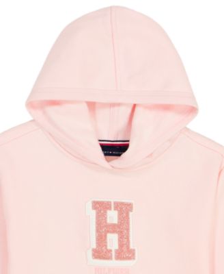 Girls' Toddler 2T-4T Chenille Logo Oversized Hoodie and Joggers, 2-Piece Set