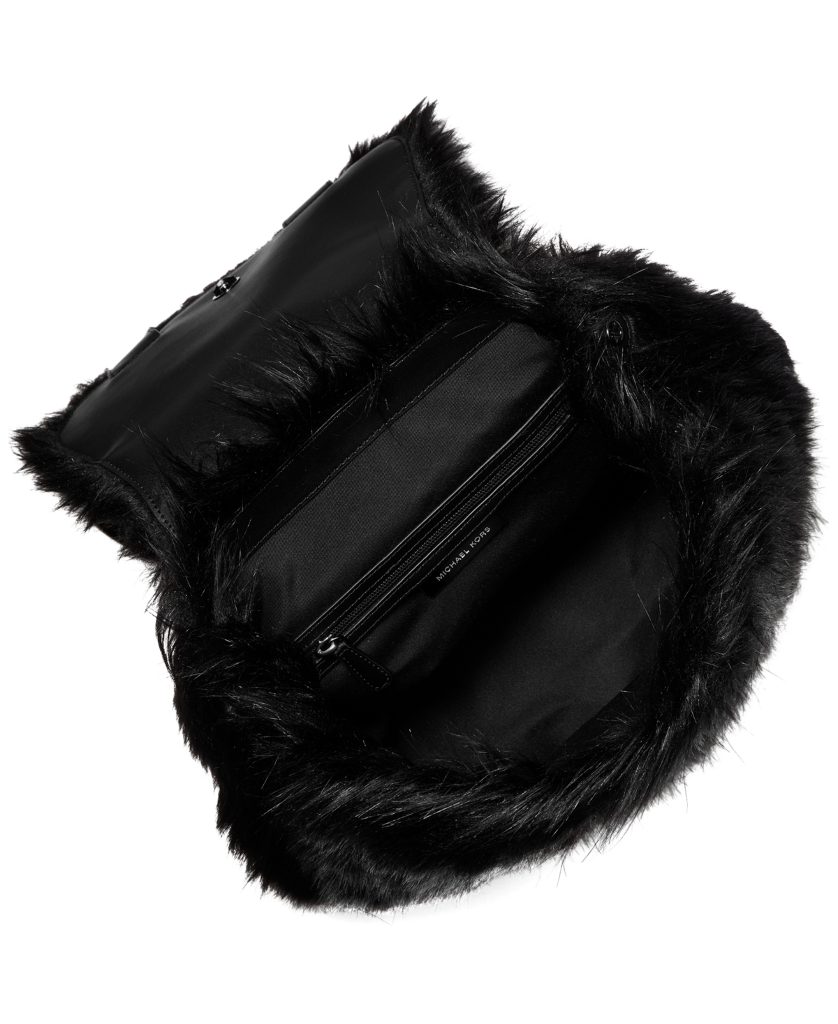 Michael Kors Quinn Small Flap Backpack In Black