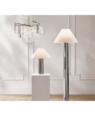 Luxe Spiral Chandelier - Nickel/Clear