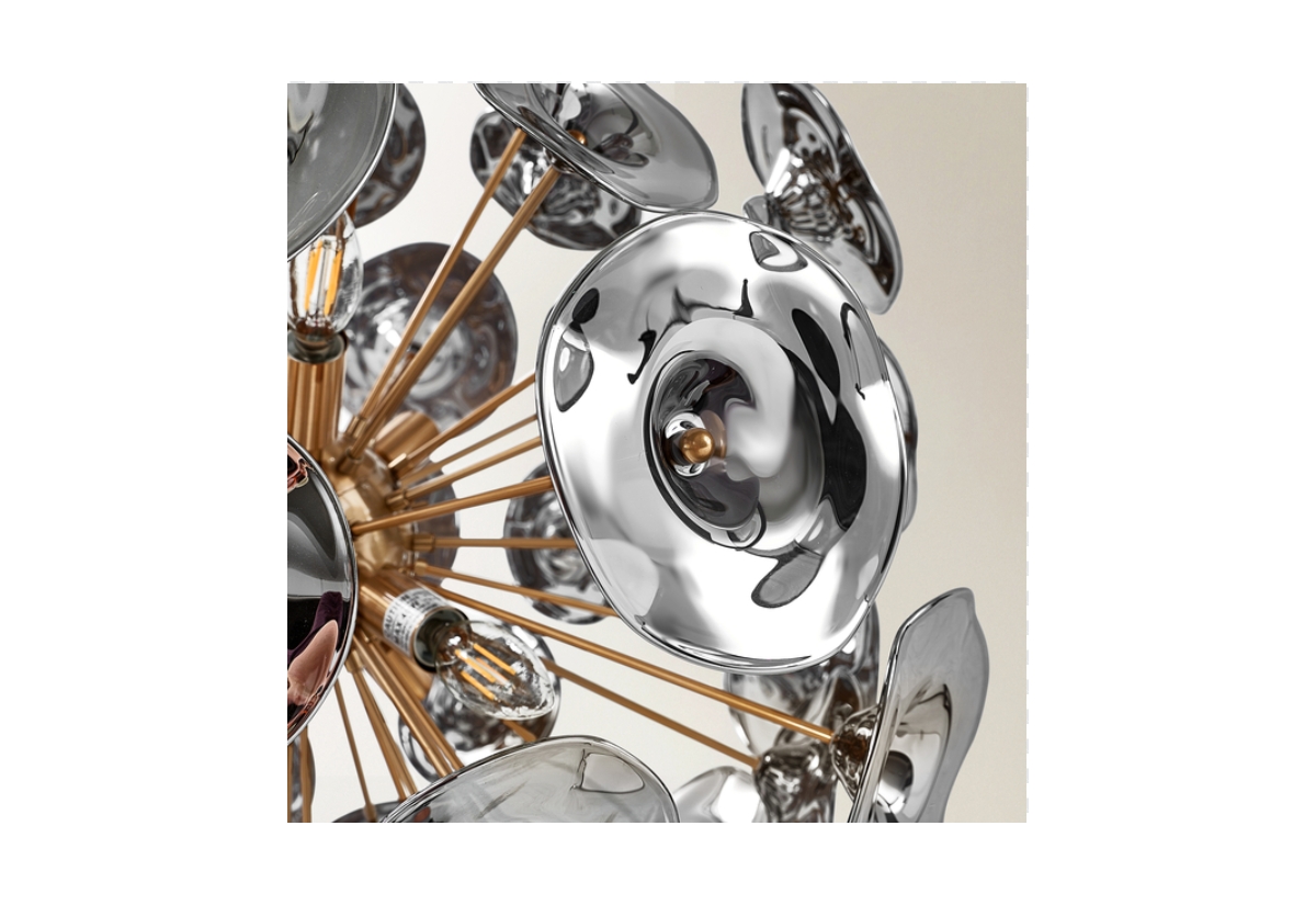 Z Gallerie Tinslee Chandelier - Smoke