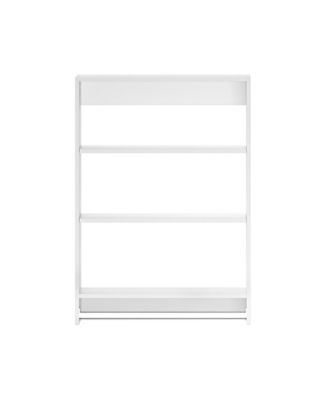 Lovmor - Wood Shelf Medium Double Hanging Closet Unit White