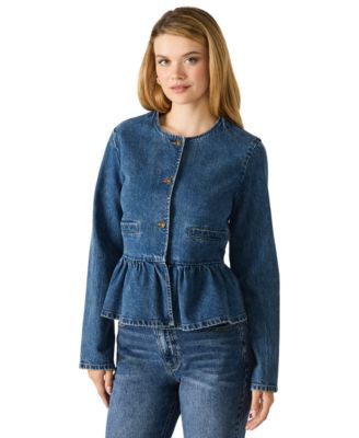 Steve Madden - Women's Abigale Collarless Button Front Blazer