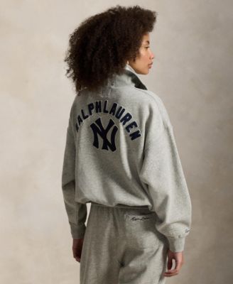 Women's Vintage-Inspired Yankees Long Sleeve Pull-On Sweatshirt