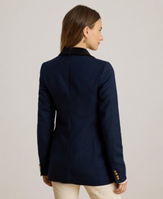 Women's Double-Breasted Twill Blazer
