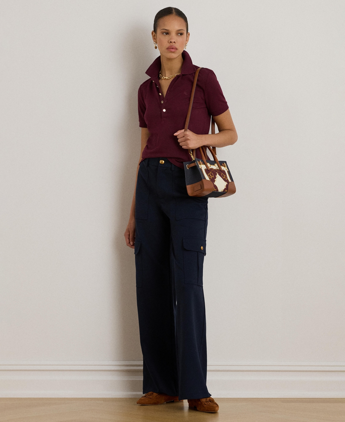 Lauren Ralph Pique Polo Shirt