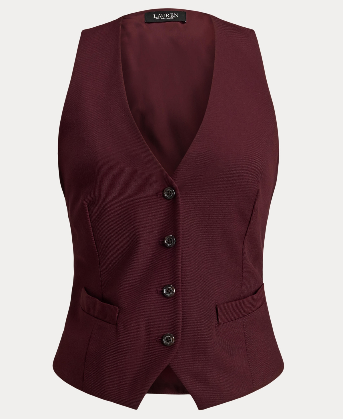 Lauren Ralph Women's Sleeveless V-Neck Vest