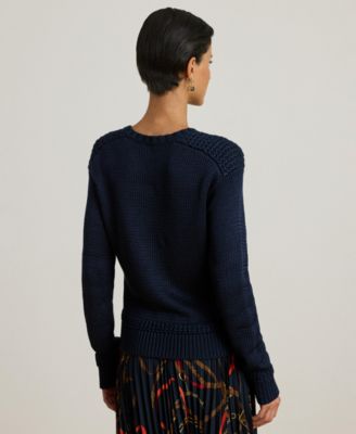 Women's Crew Neck Shimmer Sweater