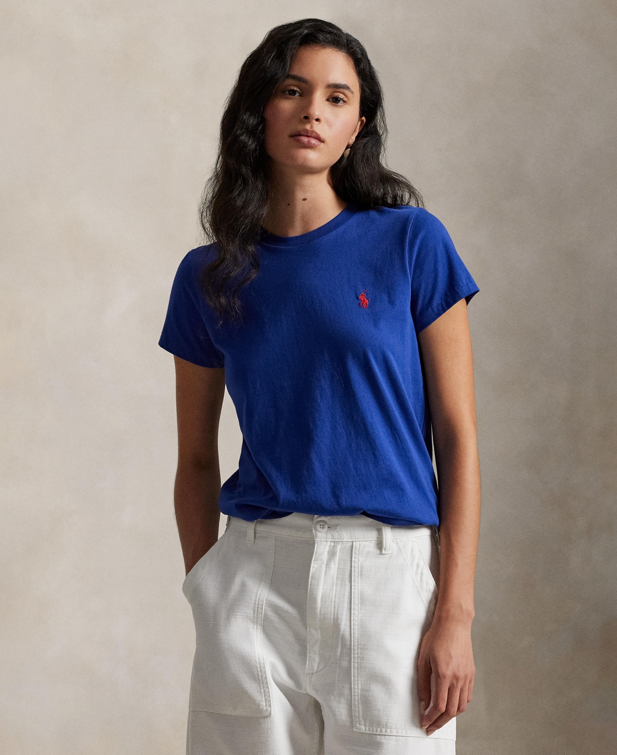 Polo Ralph Lauren Women's Crewneck T-shirt In Blue