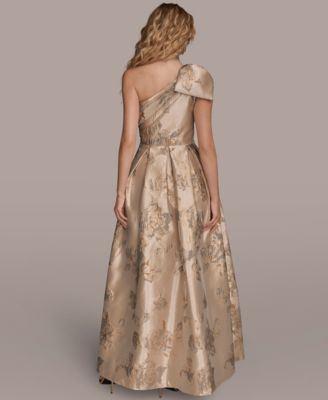 Women's One-Shoulder Bow Ball Gown