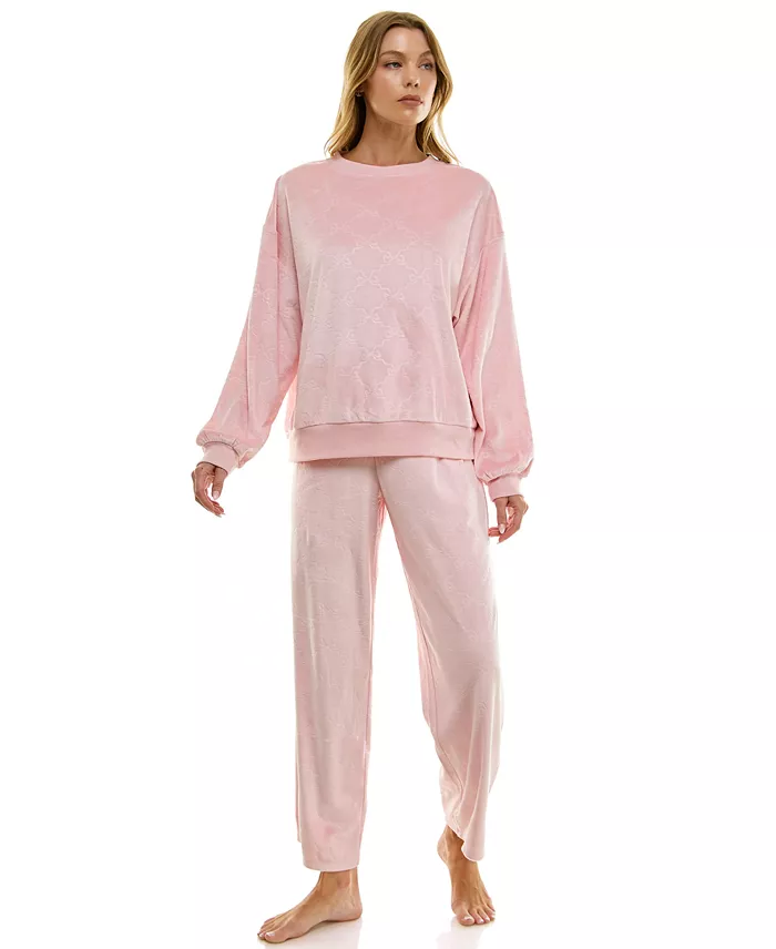 Women's Long-Sleeve Crew Neck and Pant Set - thumbnail 4