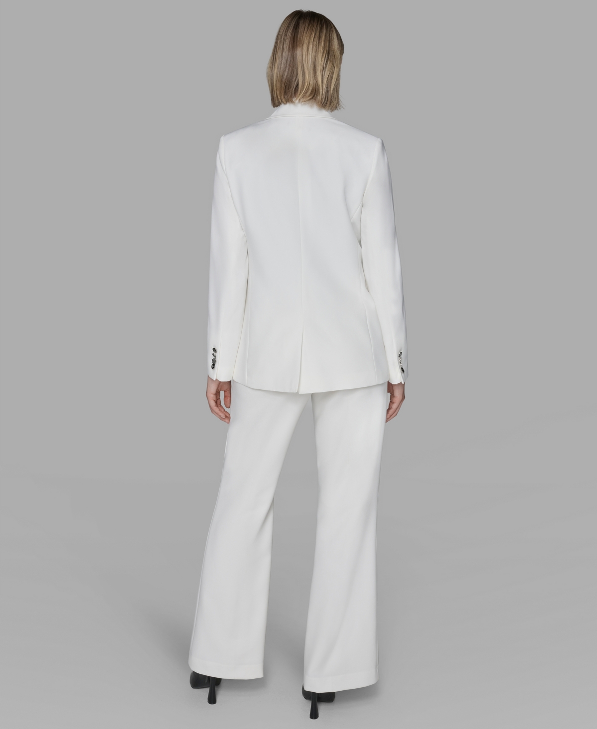 Karl Lagerfeld Women's Double-breasted Blazer In White
