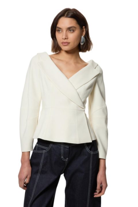 Женские куртки Karen Millen Women's Compact Peplum Tailored Jacket