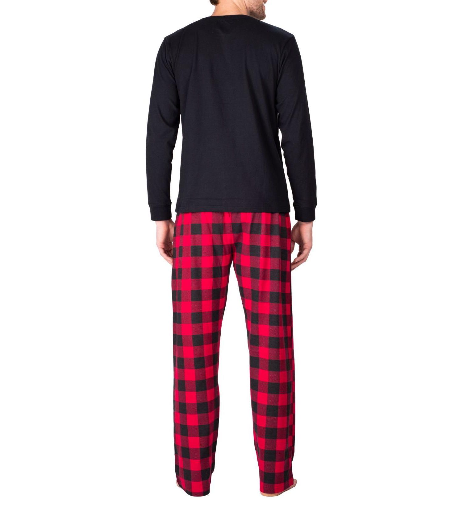 Sleep Hero Men's Henley Neck Knit Pajama Set