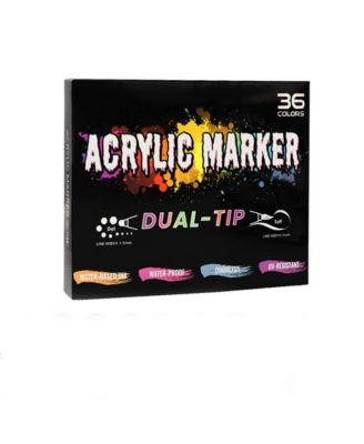 36 Colors Dual Tip Brush Markers for Drawing, Colored Pens for Art, Journal Planner and Doodle, Christmas Stocking Stuffers for Teens