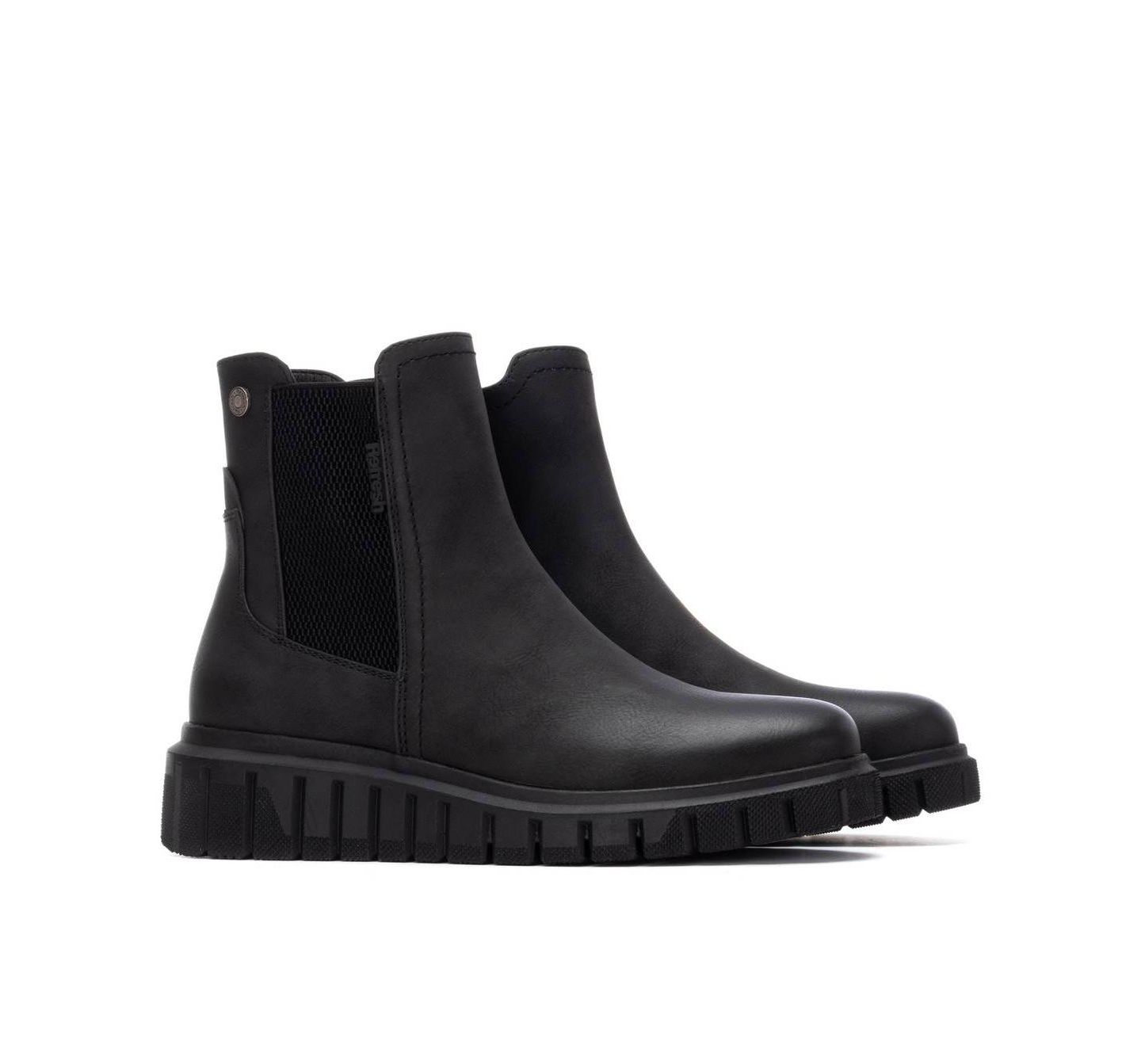 Женские ботинки XTI Casual Chelsea Booties synthetic upper, padded insole, rubber sole, side zipper, ankle height, цвет: Чёрный — фото 5