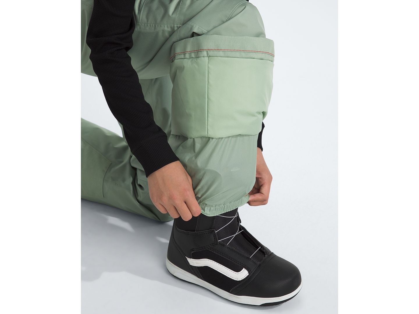 Брюки The North Face Waterproof Freedom Insulated Pants для девочек, цвет: Зелёный — фото 3