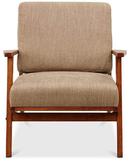 Furniture Axis Exposed Wood Accent Chair, Quick Ship - Furniture - Macy's