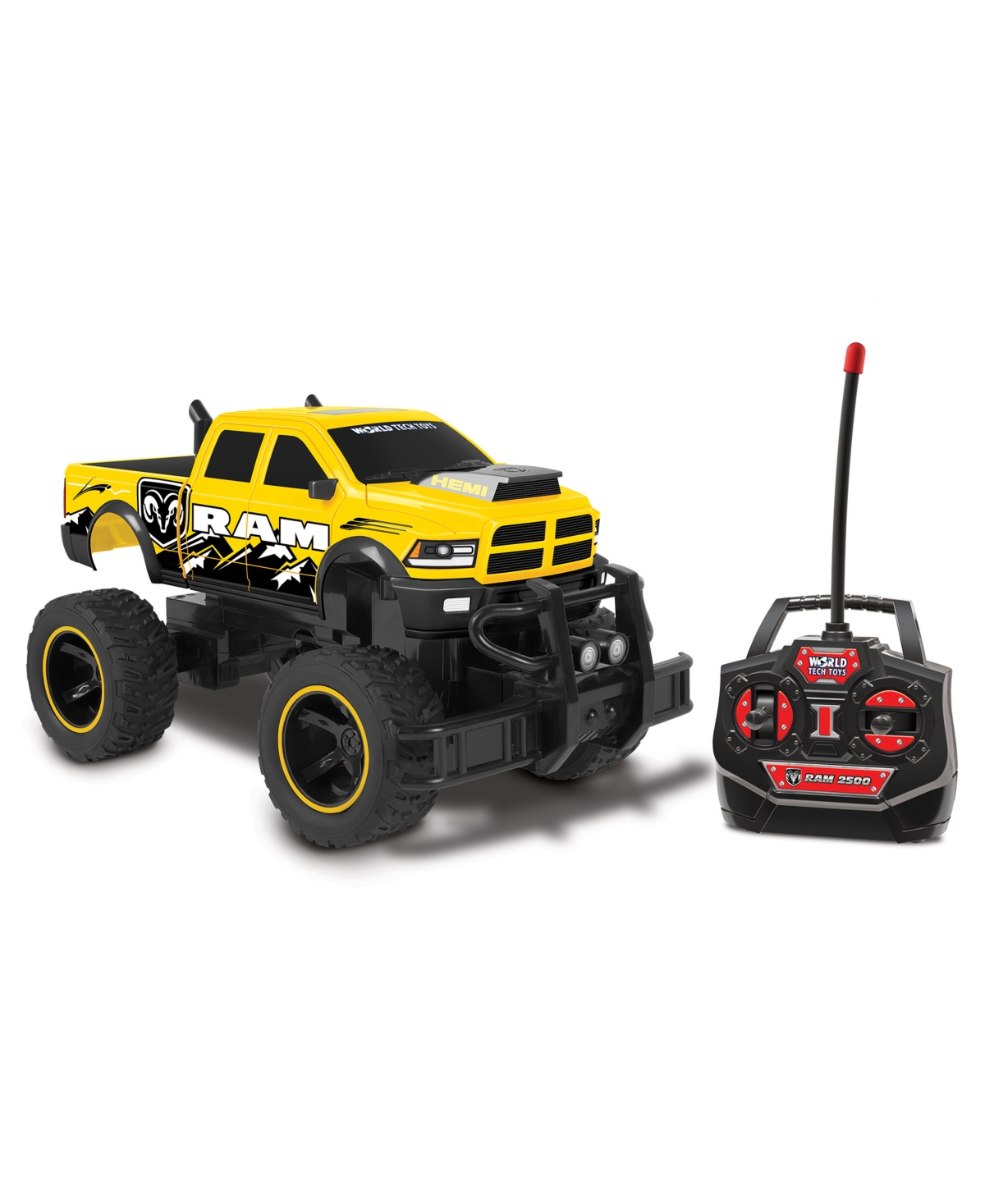 World Tech Toys 1:14 Ram 2500 Power Wagon Electric Remote Control Truck In Transparent