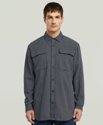 G-Star Raw - Men's Stripe Button-Up Regular Fit Shirt