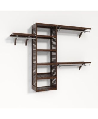 Solid Wood Walk-In Closet Organizer