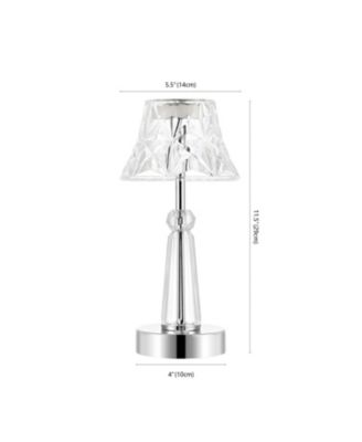 Madelyn Bohemian Classic Acrylic Rechargeable Integrated LED Table Lamp