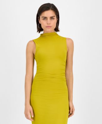 Petite Mock Neck Midi Dress