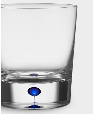 Set of 2 Intermezzo Blue Double Old Fashioned Glasses