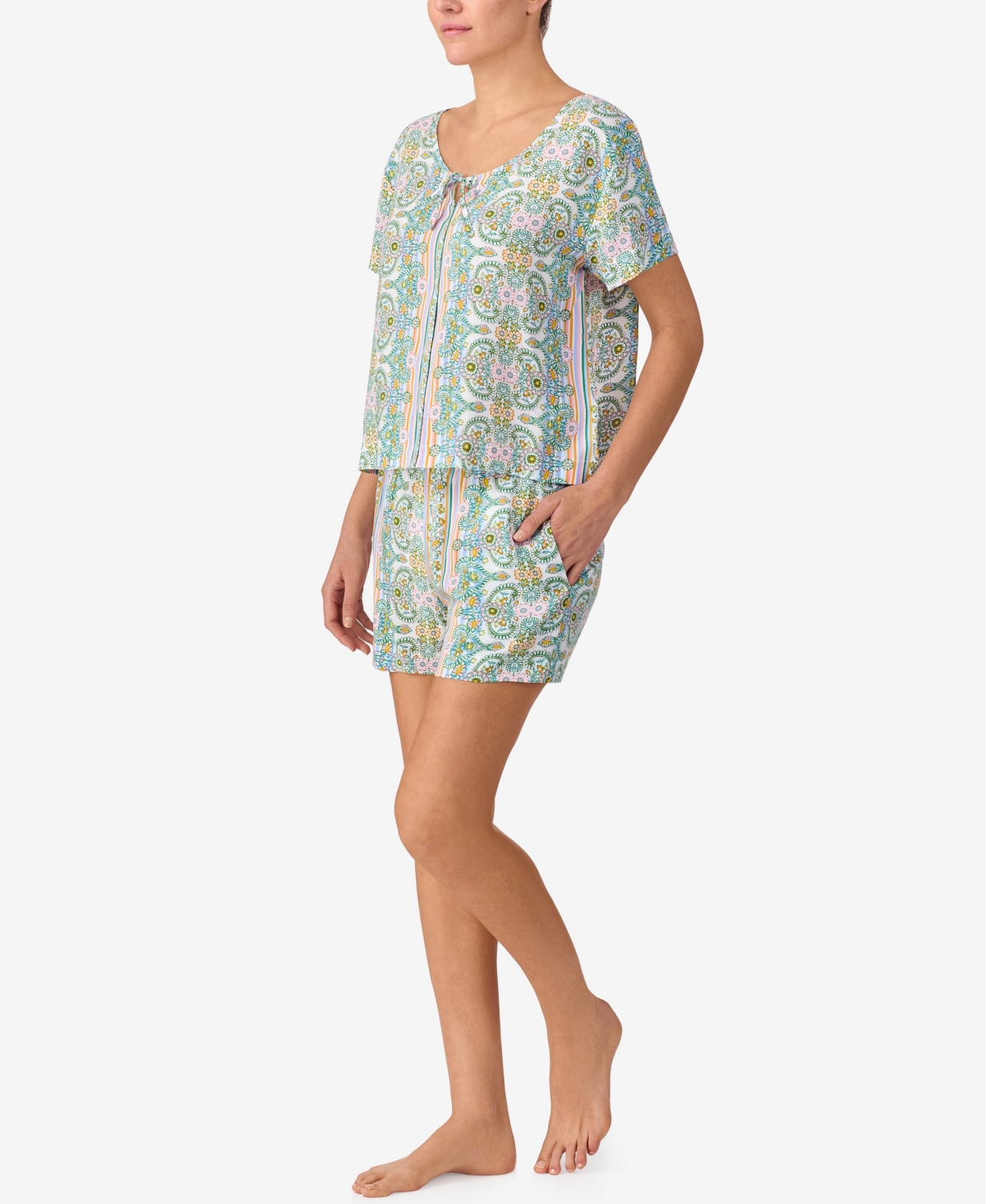 Sanctuary Women's 2-Piece Short-Sleeve Top & Boxer Set