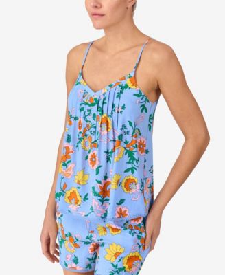 Women's Sleeveless V-Neck Cami Top & Boxer, 2-Piece Set