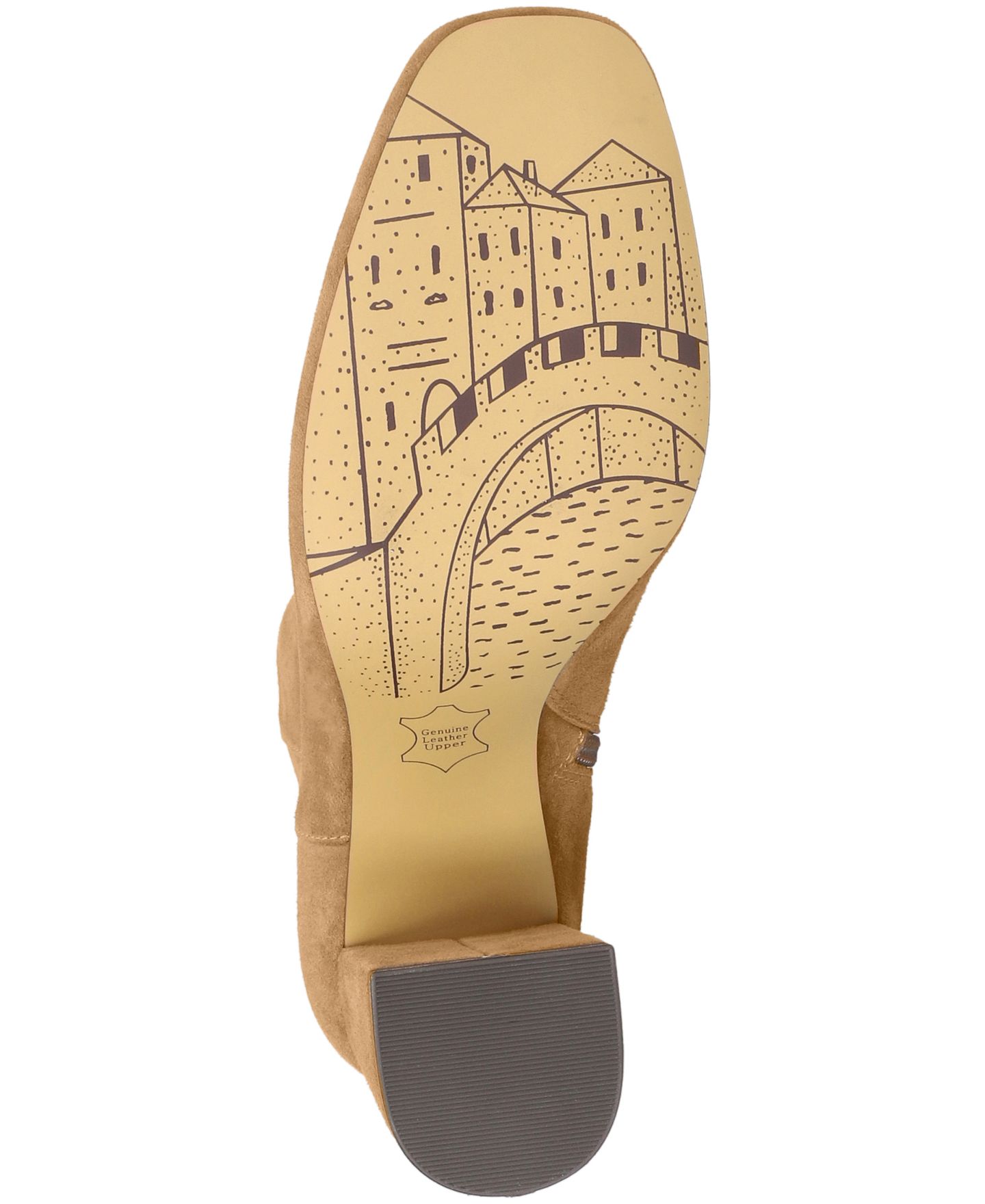 Женские ботинки Bella Vita Wilma Square Toe Ankle, цвет: Седельно-коричневый замшевый кожаный — фото 5