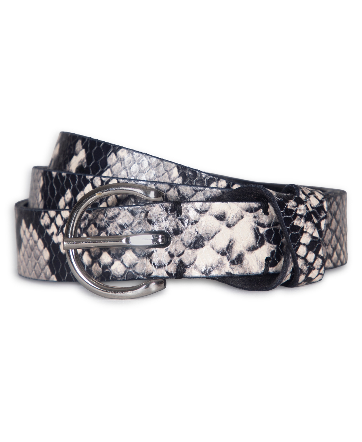 Frye Women's 25mm Snake Belt In Gray