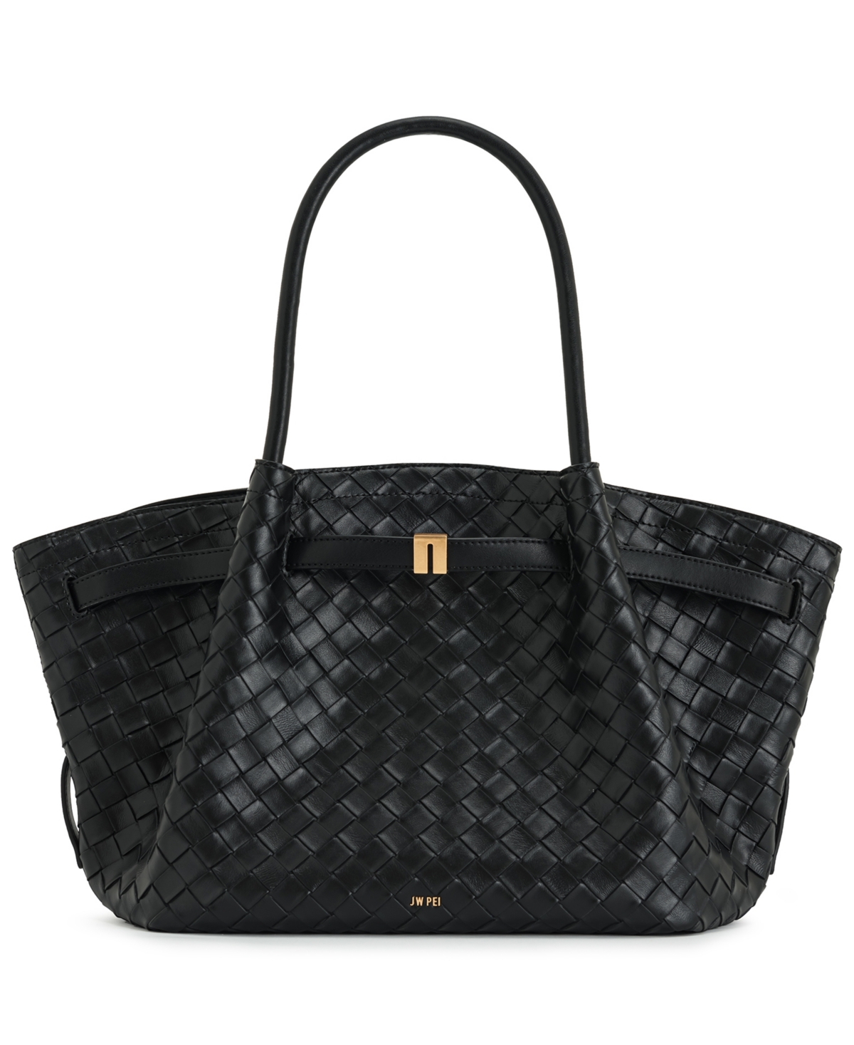Jw Pei Hana Medium Weave Tote In Black