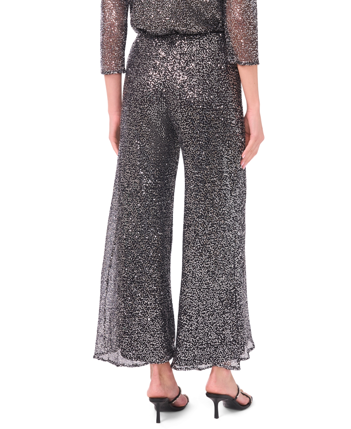 Msk Women's Sequin Pull-on Pants In Multi