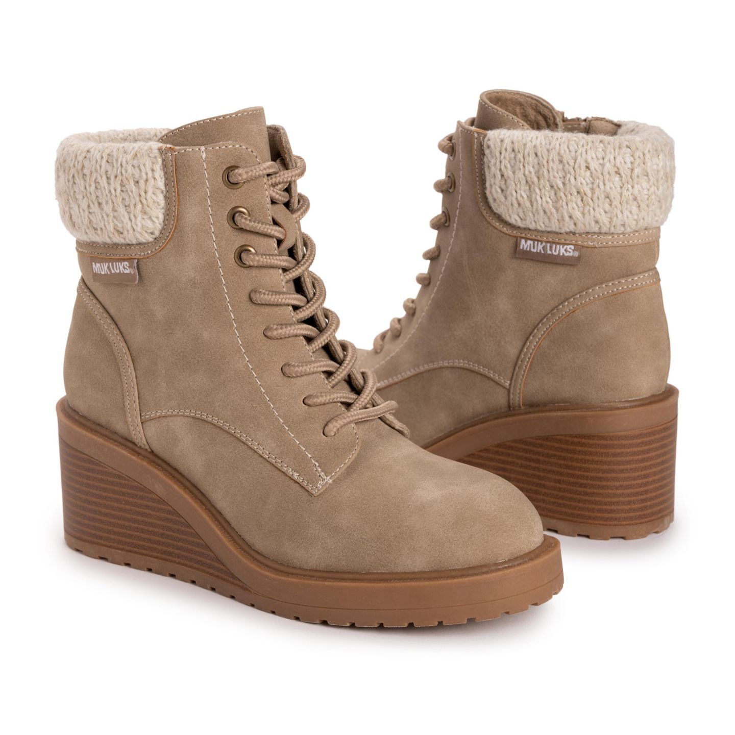 Женские ботинки MUK LUKS Sky Solange Boot, цвет: Серо-коричневый — фото 8