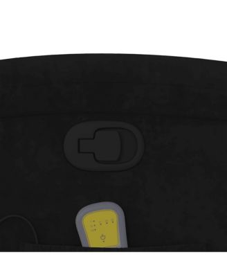 Massage Recliner Chair Black Velvet, metal, plywood Single