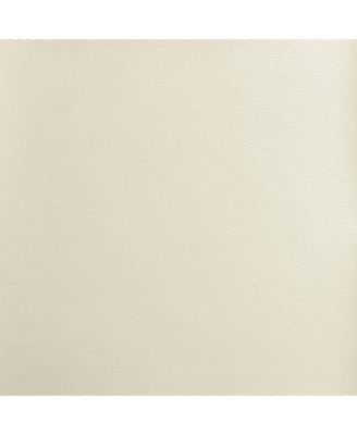 Massage Recliner Chair Cream Faux leather Standard Recliner Size